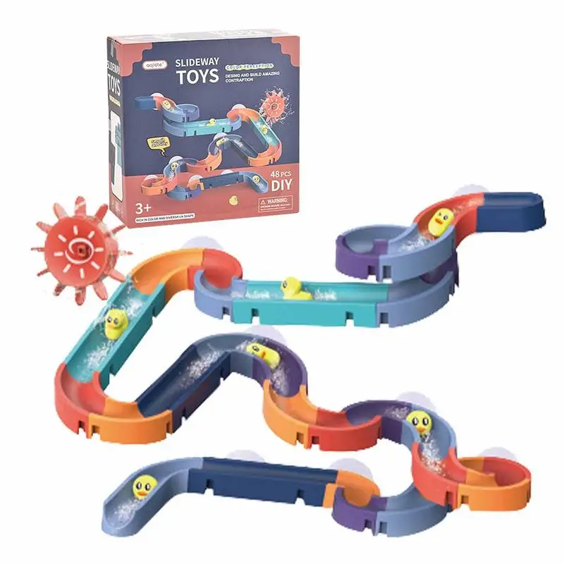 Bath Toys Baby Bathroom Duck DIY Track Bathtub Kids Play Water Games Tool Bathing Shower Wall Suction Set Bath Toy for Children
Bath Toys Baby Bathroom Duck DIY Track Bathtub Kids Play Water Games Tool Bathing Shower Wall Suction Set Bath Toy for Children