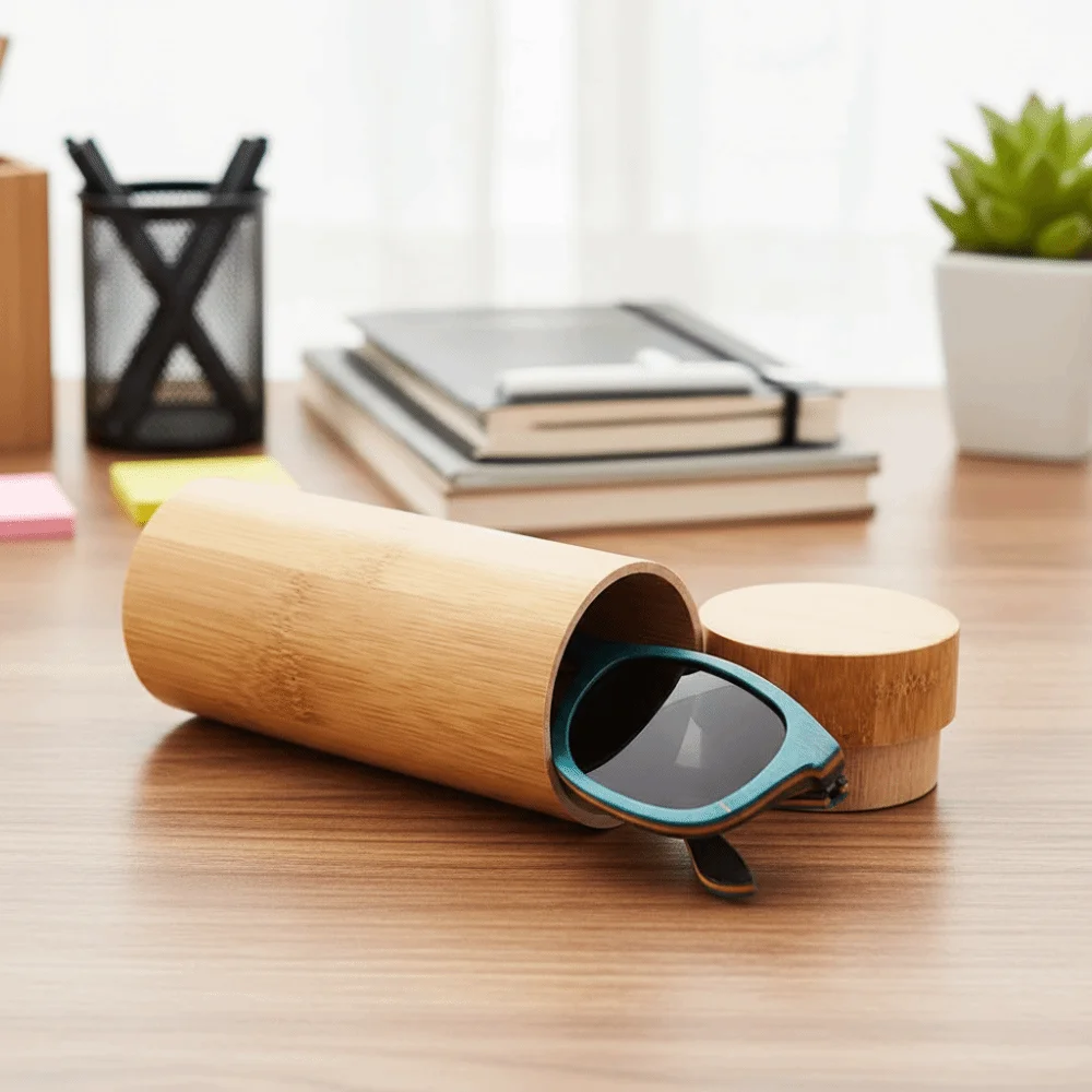 Natural Wood Bamboo Glasses Case Column Shape Retro Brown Wooden Sunglasses Box Shockproof Biodegradable Cylinder Eyewear Case
Natural Wood Bamboo Glasses Case Column Shape Retro Brown Wooden Sunglasses Box Shockproof Biodegradable Cylinder Eyewear Case