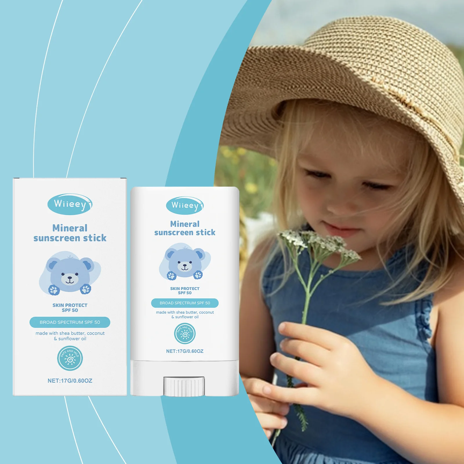 Children's Mild Sunscreen Stick Refreshing Not Irritating SPF 50+ Prevent UVA/UVB Sunburn Moisturize Children Nourish Sunscreen
Children's Mild Sunscreen Stick Refreshing Not Irritating SPF 50+ Prevent UVA/UVB Sunburn Moisturize Children Nourish Sunscreen