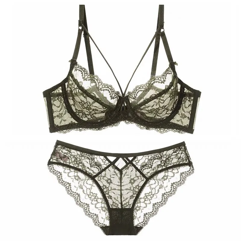 Conjunto de Sujetador Encaje Sexy Sin Tirantes Malla Ultra Fina Elegante Semi Transparente Talla Grande Copa Pequeña Mujer S-XL
Conjunto de Sujetador Encaje Sexy Sin Tirantes Malla Ultra Fina Elegante Semi Transparente Talla Grande Copa Pequeña Mujer S-XL
