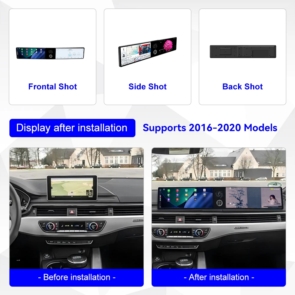Dual Screen 12.3 Carplay Android 14 Car GPS Navigation For Audi A4 A4L 2016-2020 Head Unit Multimedia Player Car Radio Auto
Dual Screen 12.3 Carplay Android 14 Car GPS Navigation For Audi A4 A4L 2016-2020 Head Unit Multimedia Player Car Radio Auto