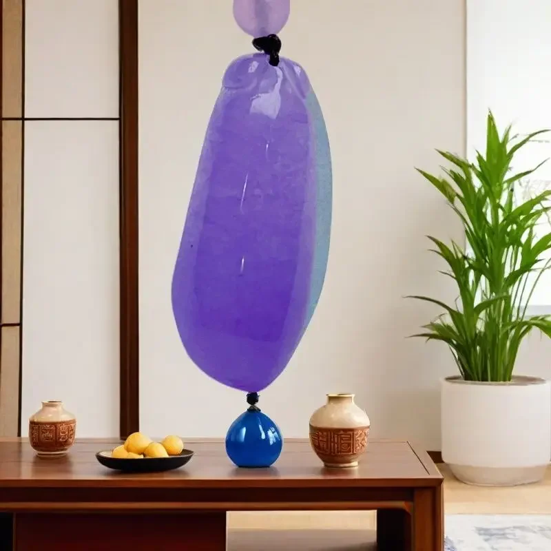 Laokeng species jadeite waxy ice violet melon pendant luxury hand-carved explosion fashion advanced gift
Laokeng species jadeite waxy ice violet melon pendant luxury hand-carved explosion fashion advanced gift