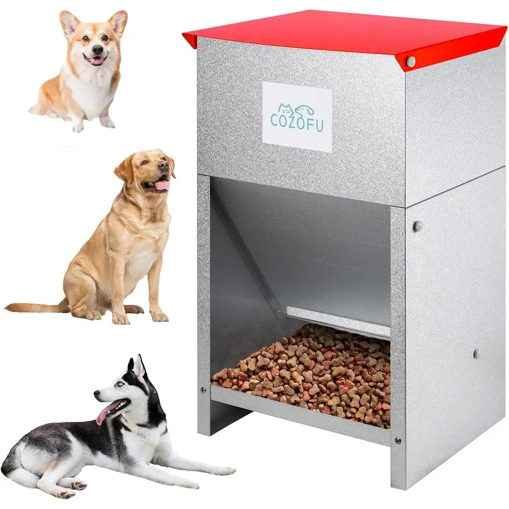 Stainless Steel Automatic Pet Food Station - Holds 25lbs, Ideal for All Dog Sizes, Indoor & Outdoor
Stainless Steel Automatic Pet Food Station - Holds 25lbs, Ideal for All Dog Sizes, Indoor & Outdoor