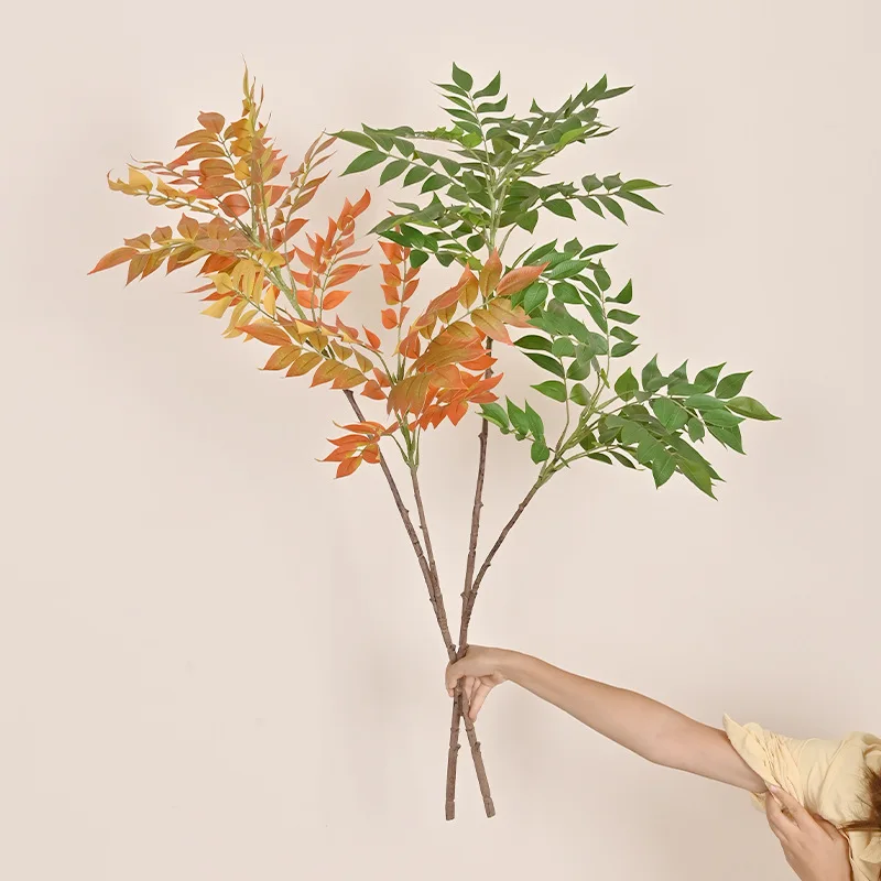 Simulation green plant single branch lacquered Nandina domestica living room home mall decoration landscaping wisteria leaf
Simulation green plant single branch lacquered Nandina domestica living room home mall decoration landscaping wisteria leaf