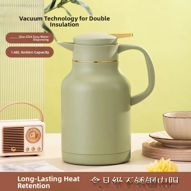 Large Capacity Stainless Steel 304 Home Use Tea Brewing Thermos Flask European Style Insulated Water Pot with Straw for Tea B...
Large Capacity Stainless Steel 304 Home Use Tea Brewing Thermos Flask European Style Insulated Water Pot with Straw for Tea B...