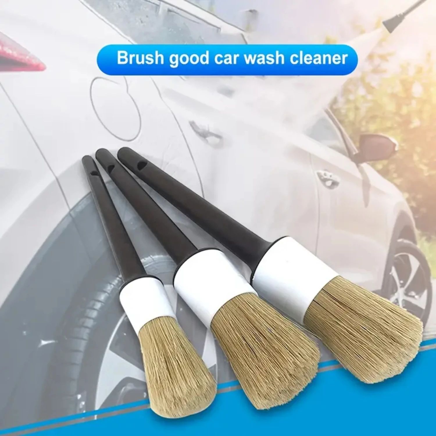 Perfect Car Wheel Rim Brushes - Set of 3 Detail Brushes for Car Washing, Ideal for Cleaning Emblems, Wheels, Interior Upholstery
Perfect Car Wheel Rim Brushes - Set of 3 Detail Brushes for Car Washing, Ideal for Cleaning Emblems, Wheels, Interior Upholstery