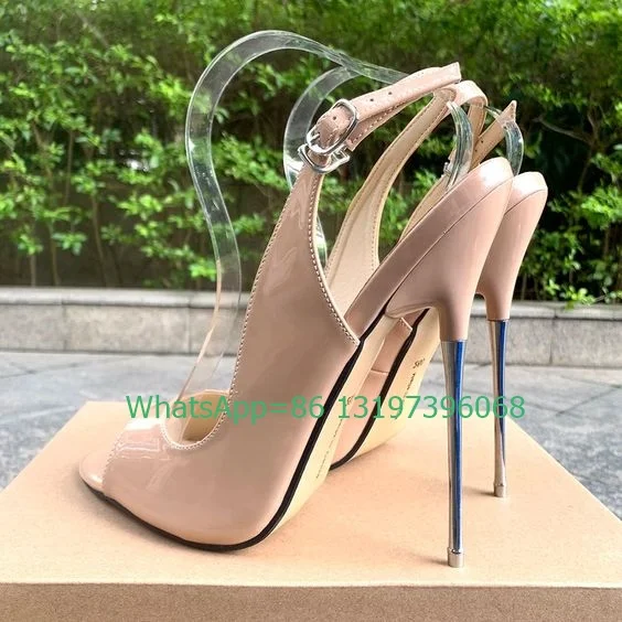 Lady nude PU peep toe slingback metal heel sandals buckle strap office lady dress shoes super heel sexy outfit shoes size 35-46
Lady nude PU peep toe slingback metal heel sandals buckle strap office lady dress shoes super heel sexy outfit shoes size 35-46