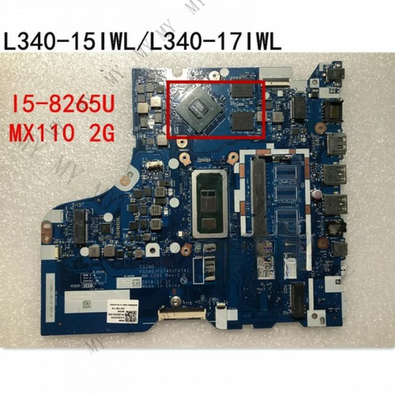 TT for Lenovo Ideapad L340-15IWL L340-17IWL Motherboard I5-8265U SWG 2G 5B20S41698
TT for Lenovo Ideapad L340-15IWL L340-17IWL Motherboard I5-8265U SWG 2G 5B20S41698