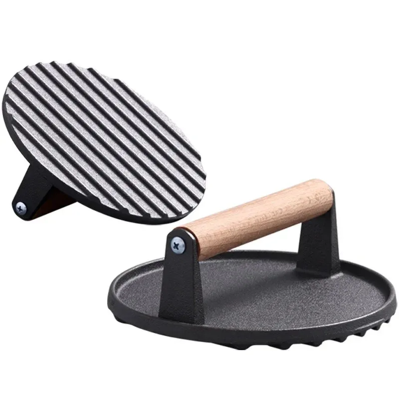 1pc Cast iron Rectangular Meat Press Round Heavy-Duty Steak Burger Press Barbecue Press For Flat Top Grill Hamburger Grinder
1pc Cast iron Rectangular Meat Press Round Heavy-Duty Steak Burger Press Barbecue Press For Flat Top Grill Hamburger Grinder