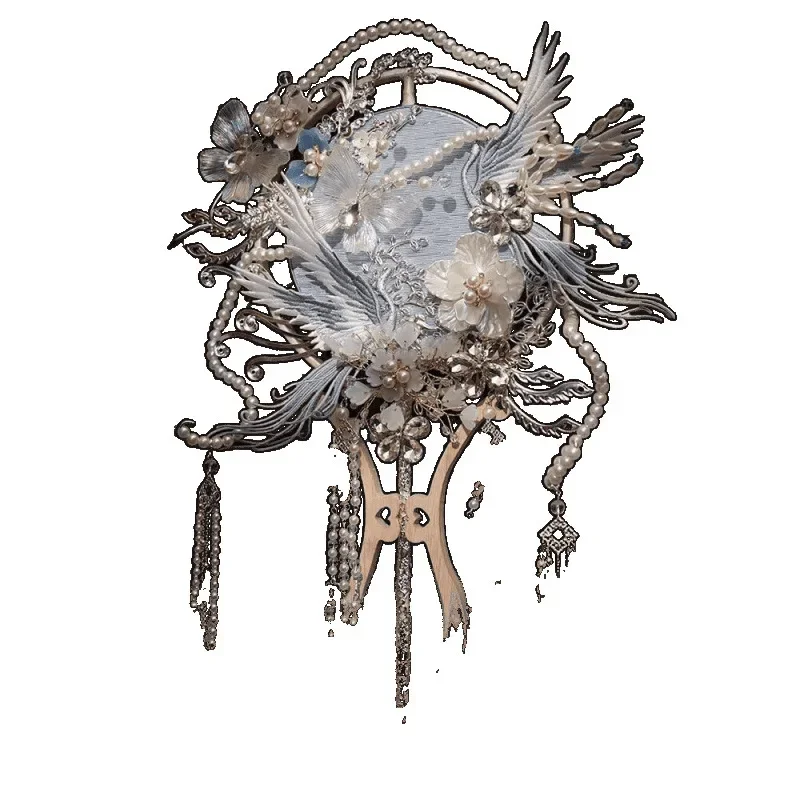 DIY material package Chinese antique high-end wedding show clothes heavy industry double-sided blue happy fan
DIY material package Chinese antique high-end wedding show clothes heavy industry double-sided blue happy fan