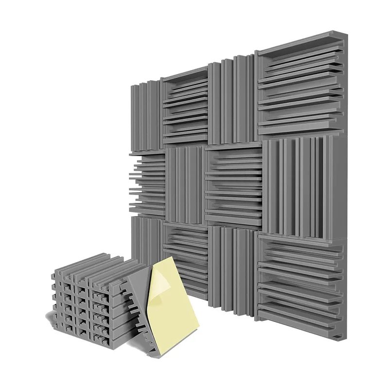 A74K-18 Pcs Self-Adhesive Acoustic Foam Panels,12 X 12 X 2 Inches Sound Absorbing Foam,Recording Studio Sound Proof Foam Grey
A74K-18 Pcs Self-Adhesive Acoustic Foam Panels,12 X 12 X 2 Inches Sound Absorbing Foam,Recording Studio Sound Proof Foam Grey