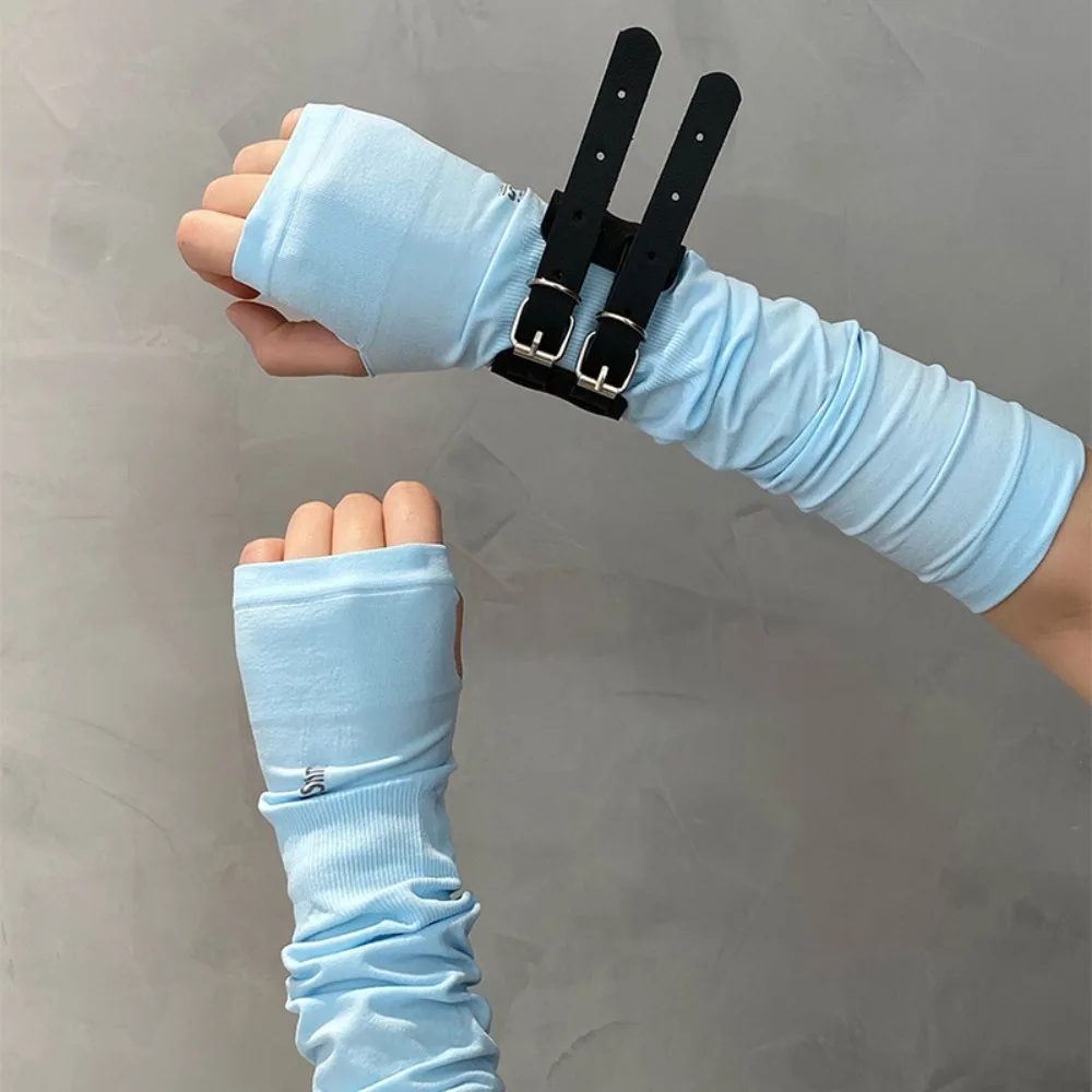 Sun Protection Gothic Punk Black Arm Cover Spandex Hip-hop Y2K PU Wristband Half Finger Cool Solid Color Sleeve Cosplay
Sun Protection Gothic Punk Black Arm Cover Spandex Hip-hop Y2K PU Wristband Half Finger Cool Solid Color Sleeve Cosplay