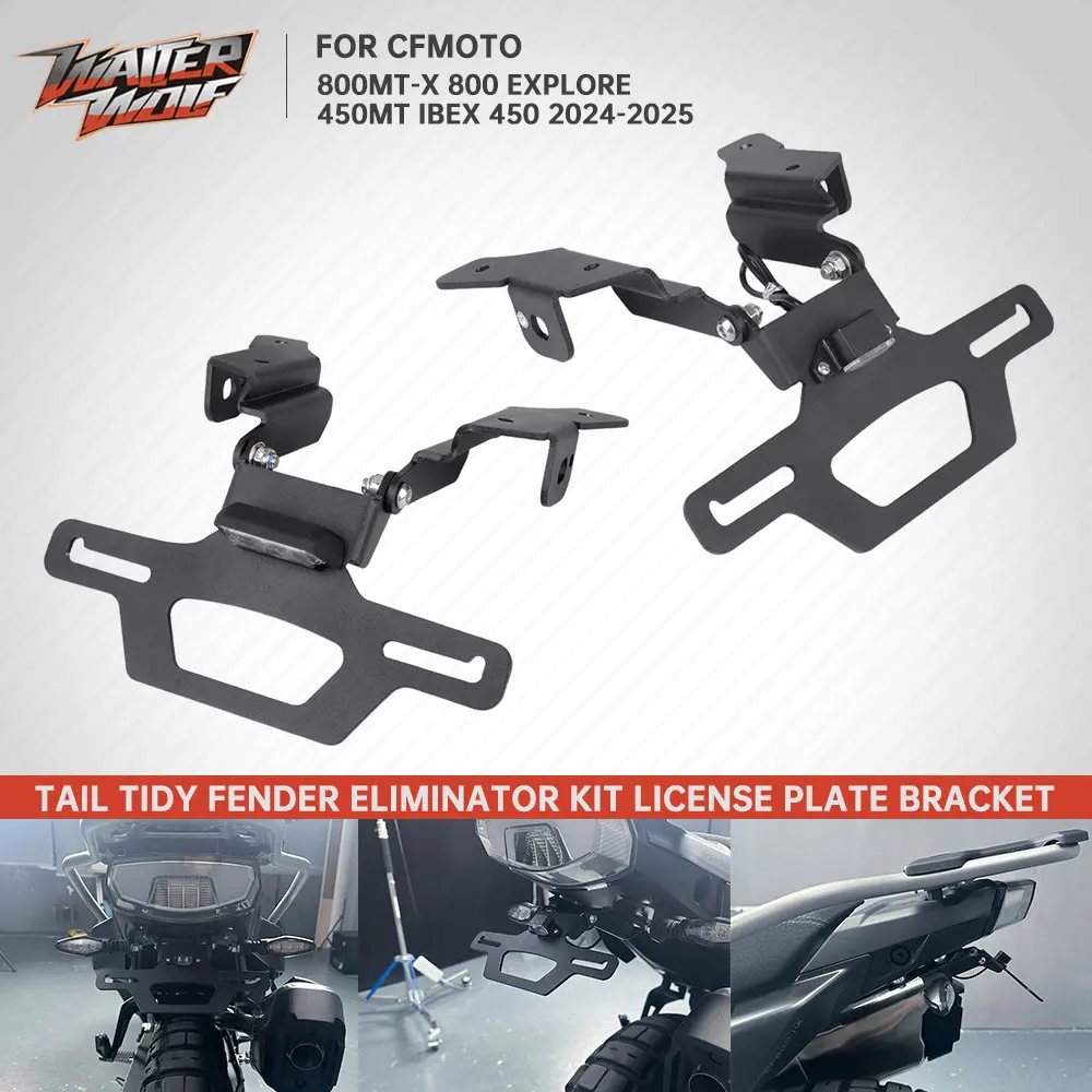 Motorcycle Registration Plate Holder For CFMOTO 800MT-X 450MT 800MTX 800 MT-X MTX 2024-2025 Tail Tidy License Frame Bracket Kit
Motorcycle Registration Plate Holder For CFMOTO 800MT-X 450MT 800MTX 800 MT-X MTX 2024-2025 Tail Tidy License Frame Bracket Kit