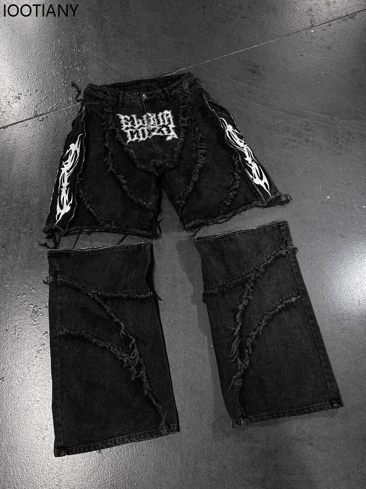 Vintage Zipper Patchwork Jean For Women Grunge Y2k High Street Black Jeans American Retro Punk Street Embroidered Raw Edge Pant
Vintage Zipper Patchwork Jean For Women Grunge Y2k High Street Black Jeans American Retro Punk Street Embroidered Raw Edge Pant