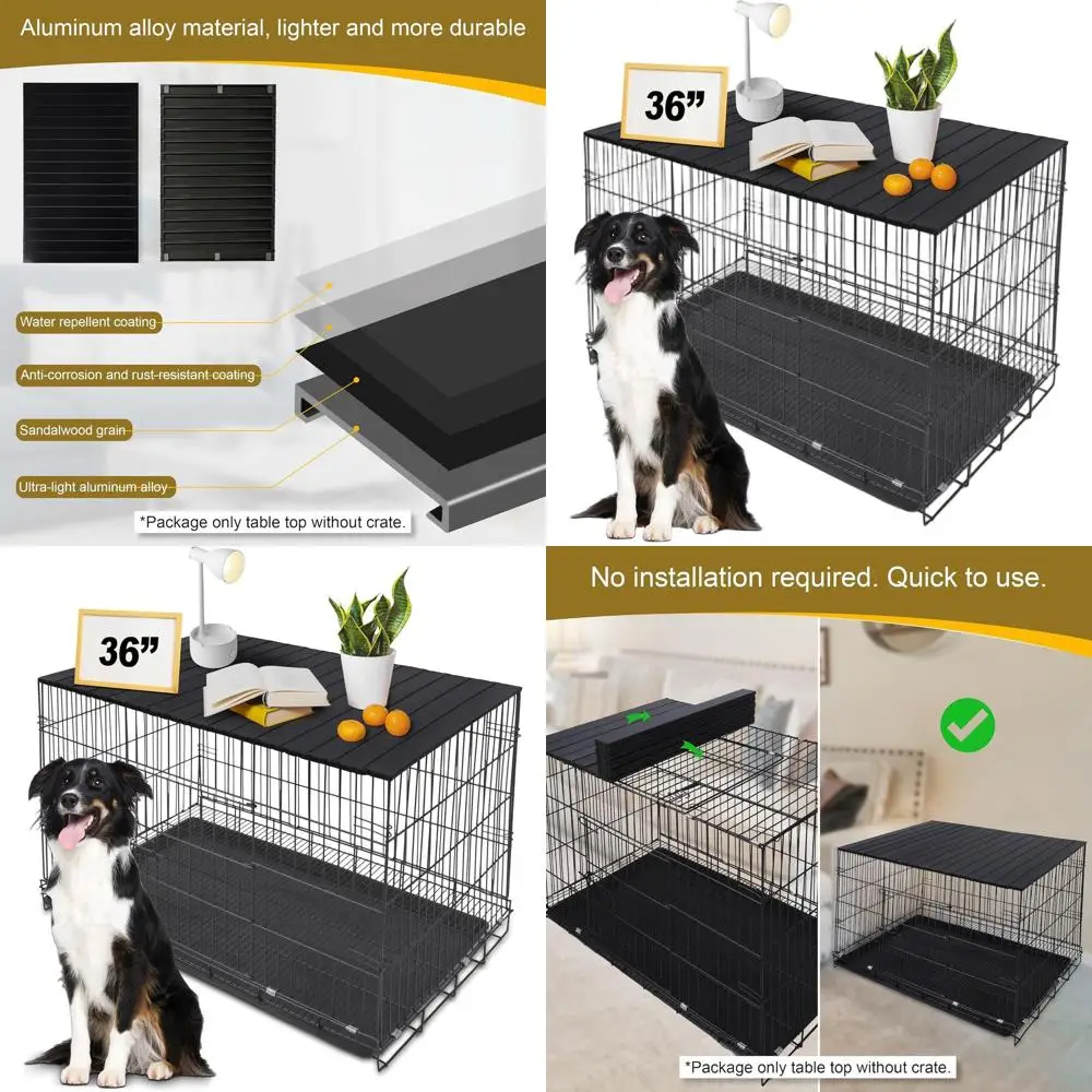 Декоративный стол-органайзер для 36-дюймовой клетки для собак - черная навеска для клетки с отсеками для хранения
Декоративный стол-органайзер для 36-дюймовой клетки для собак - черная навеска для клетки с отсеками для хранения