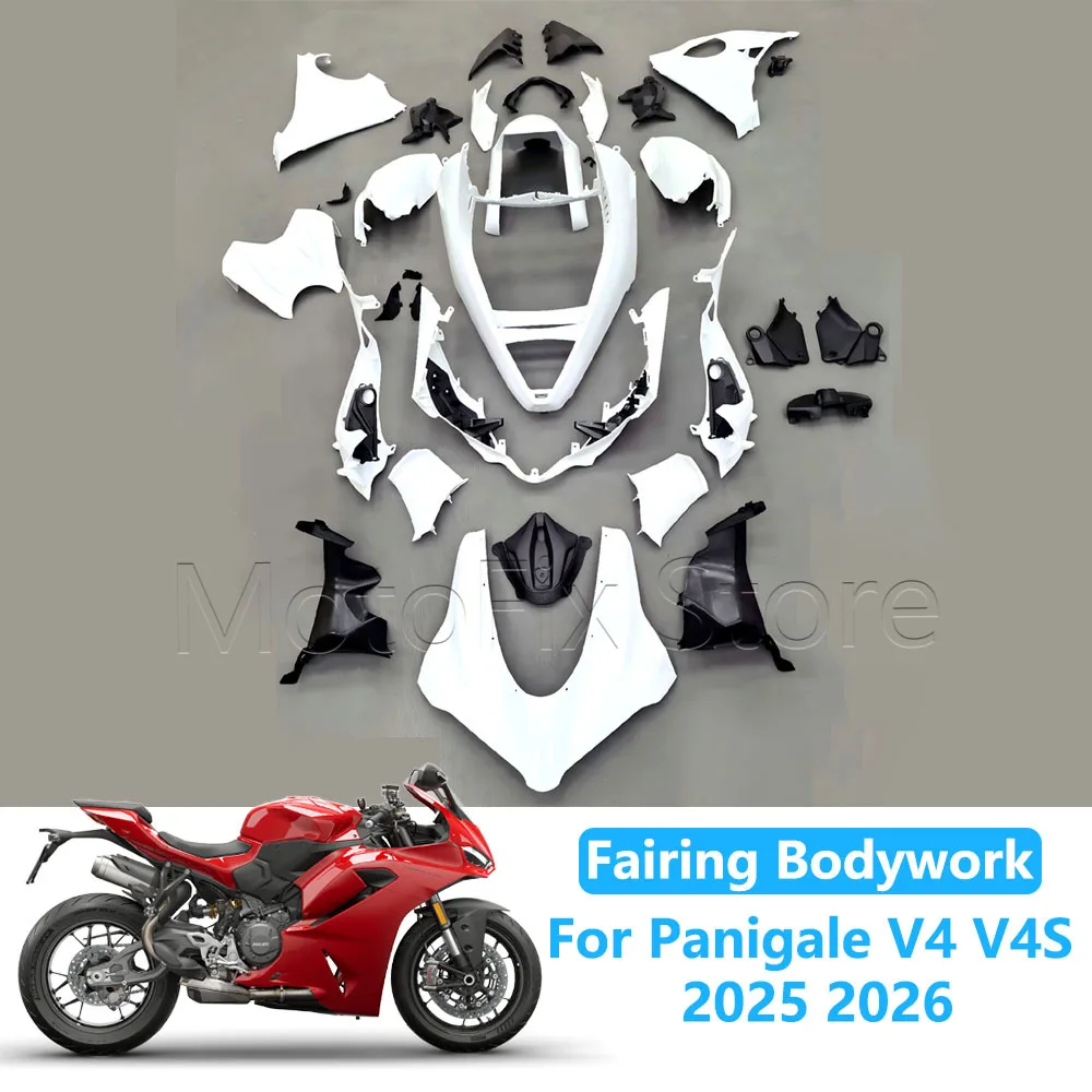 Motorcycle Unpainted ABS Plastic Shell Fairing Bodywork Kit Panel Set For Ducati Panigale V4 V4S 2025 2026
Motorcycle Unpainted ABS Plastic Shell Fairing Bodywork Kit Panel Set For Ducati Panigale V4 V4S 2025 2026