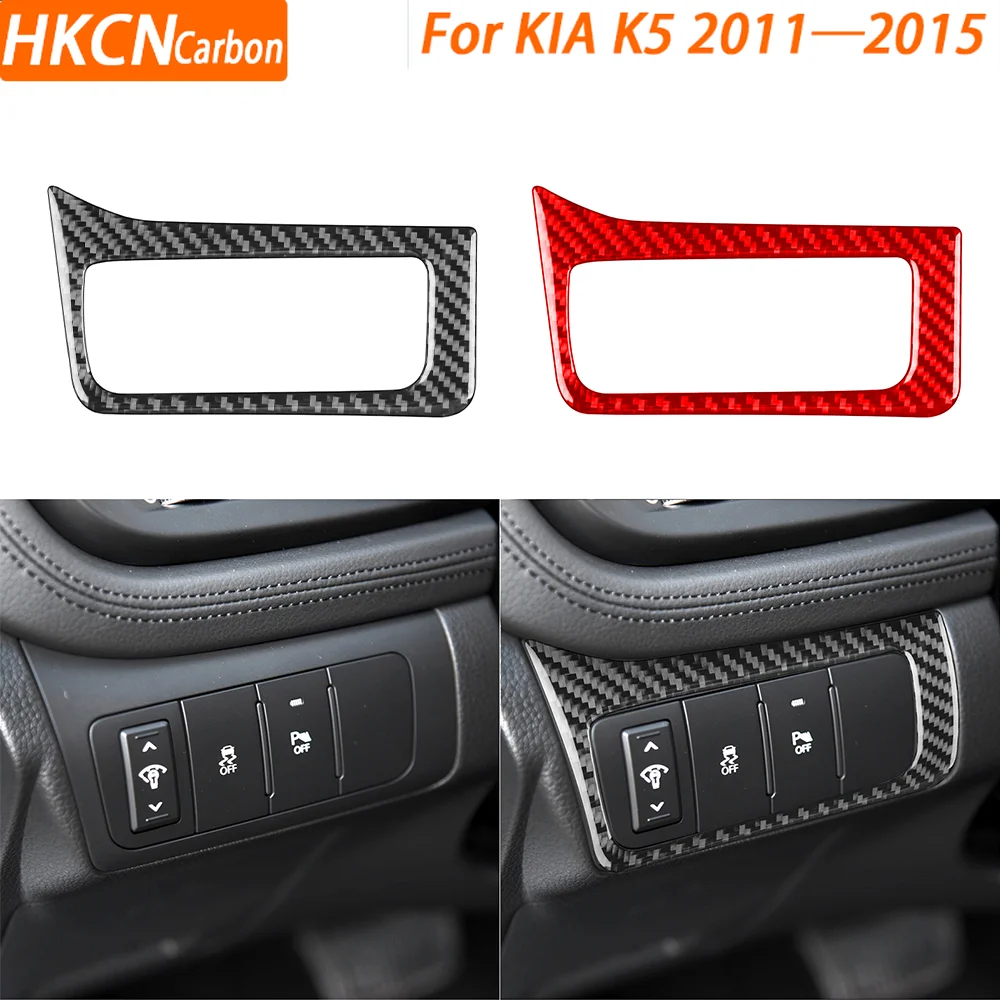 For KIA K5 2011—2015 Car Accessories Real Carbon Fiber Front Lamp Headlight Switch Frame Panel Interior Cover Trim Sticker
For KIA K5 2011—2015 Car Accessories Real Carbon Fiber Front Lamp Headlight Switch Frame Panel Interior Cover Trim Sticker
