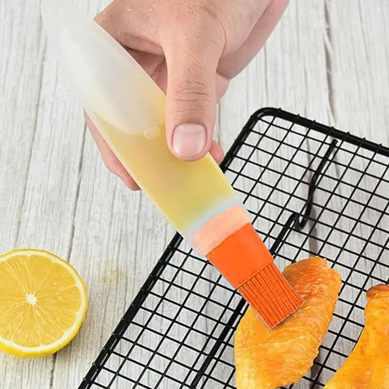 Kitchen Silicone Oil Bottle Oil Brush Baking Barbecue Grill Oil Brush Dispenser Pastry Steak Oil Brushes Kitchen Baking BBQ Tool
Kitchen Silicone Oil Bottle Oil Brush Baking Barbecue Grill Oil Brush Dispenser Pastry Steak Oil Brushes Kitchen Baking BBQ Tool