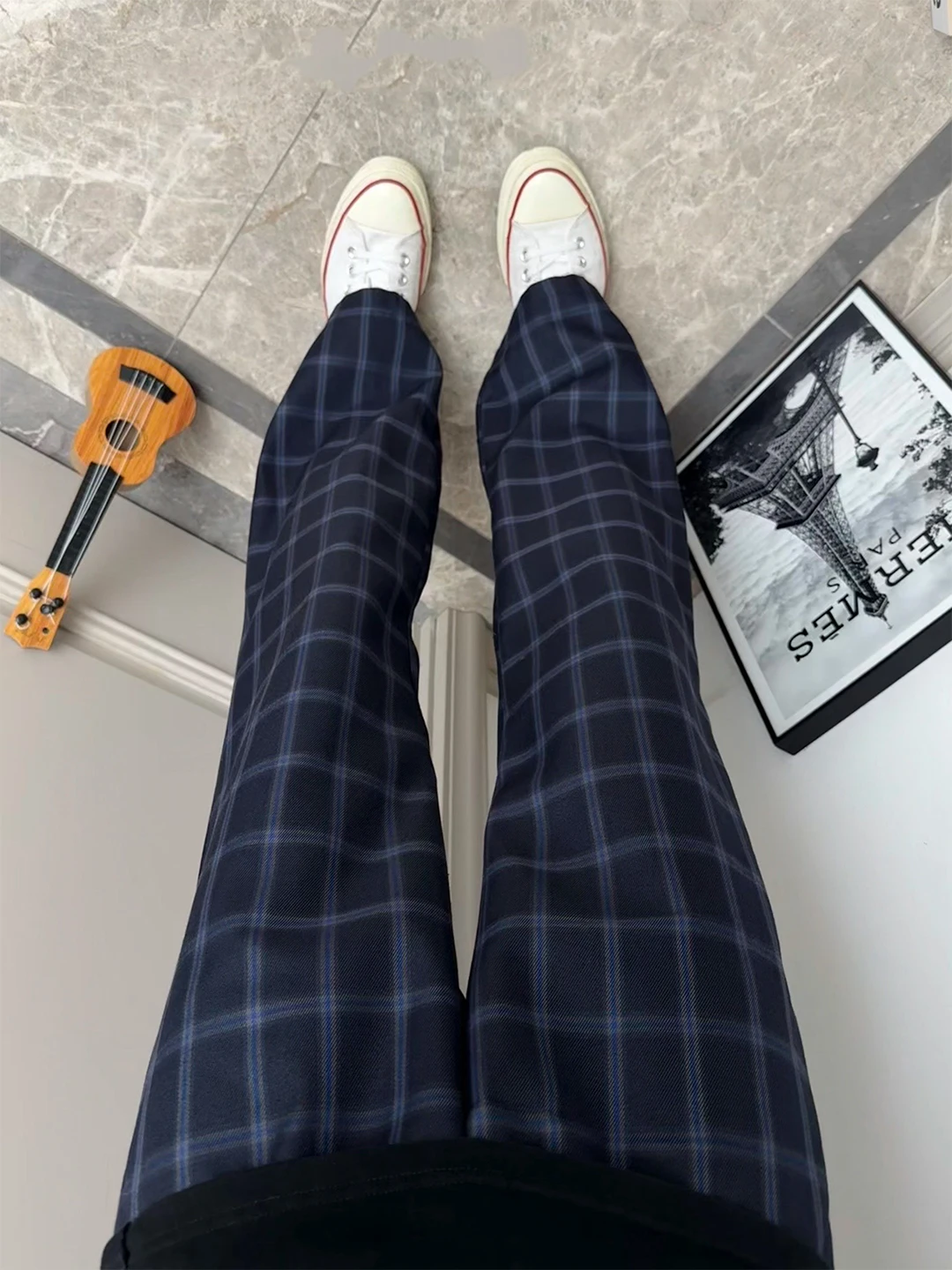 Cleanfit Blue Plaid Men's Summer Thin American Vibe Knife Pants Loose Straight Leg Micro Flare Pants Casual Trousers
Cleanfit Blue Plaid Men's Summer Thin American Vibe Knife Pants Loose Straight Leg Micro Flare Pants Casual Trousers