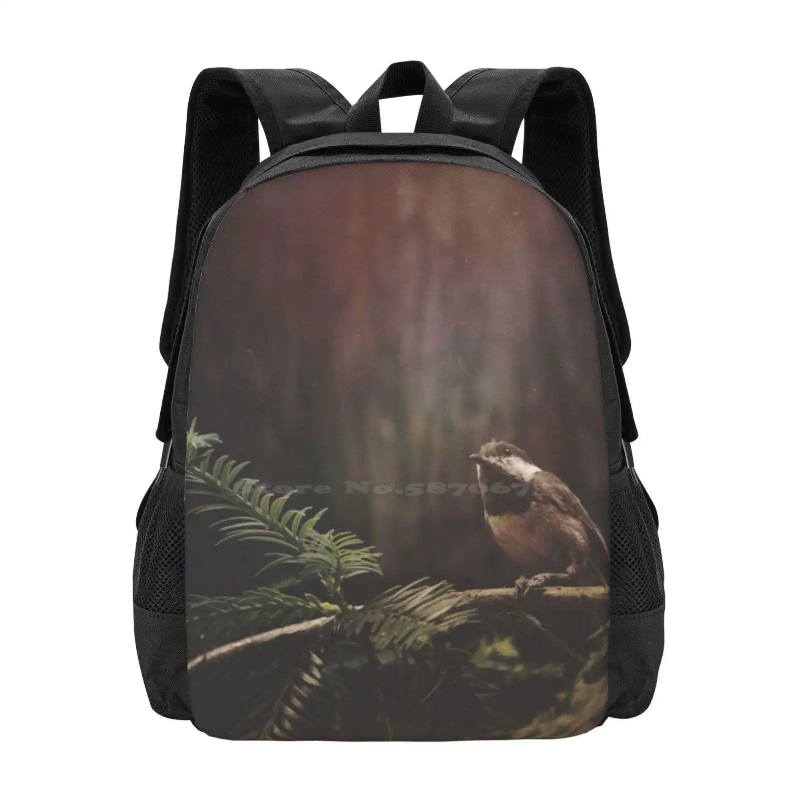 Chickadee In The Redwoods Hot Sale Schoolbag Backpack Fashion Bags Chickadee Redwoods Birds Feathers Little Trees Forest
Chickadee In The Redwoods Hot Sale Schoolbag Backpack Fashion Bags Chickadee Redwoods Birds Feathers Little Trees Forest