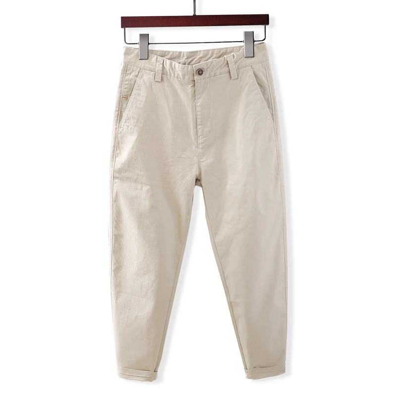 Slim Fit Pure Cotton Thin Autumn Casual Trousers Korean Sle Nine Points Men's Faionable Color Suit Pants
Slim Fit Pure Cotton Thin Autumn Casual Trousers Korean Sle Nine Points Men's Faionable Color Suit Pants