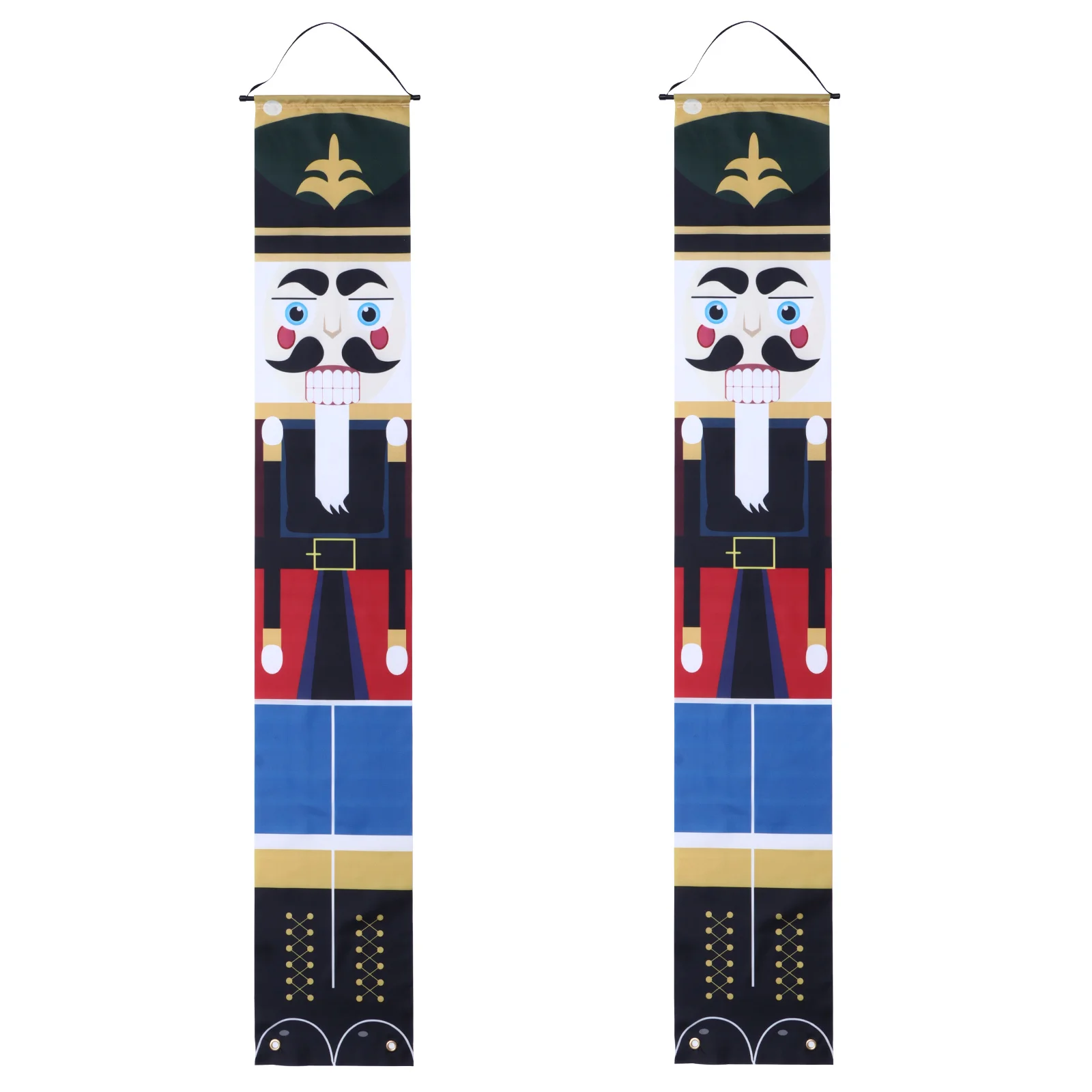 1Pair Door Hanging Banner Nutcracker Soldier Christmas Couplet Weather Resistant Reusable Holiday Decor for Front Door Room
1Pair Door Hanging Banner Nutcracker Soldier Christmas Couplet Weather Resistant Reusable Holiday Decor for Front Door Room