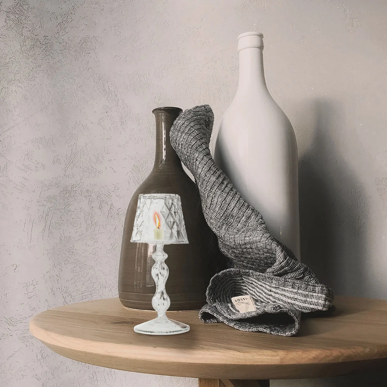 Stylish Glass Candlestick for Home Decor Simple Design Creative Holder Material Artistic Feeling Glass Candlestick
Stylish Glass Candlestick for Home Decor Simple Design Creative Holder Material Artistic Feeling Glass Candlestick