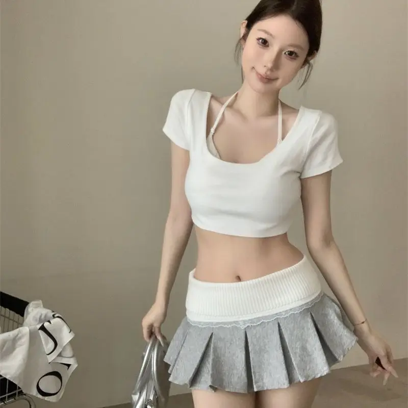 2025 New High Waist A-Line Skirt Women's Summer Slim Fit College Style Lace Trimmed Short Skirt Polyester Fiber
2025 New High Waist A-Line Skirt Women's Summer Slim Fit College Style Lace Trimmed Short Skirt Polyester Fiber