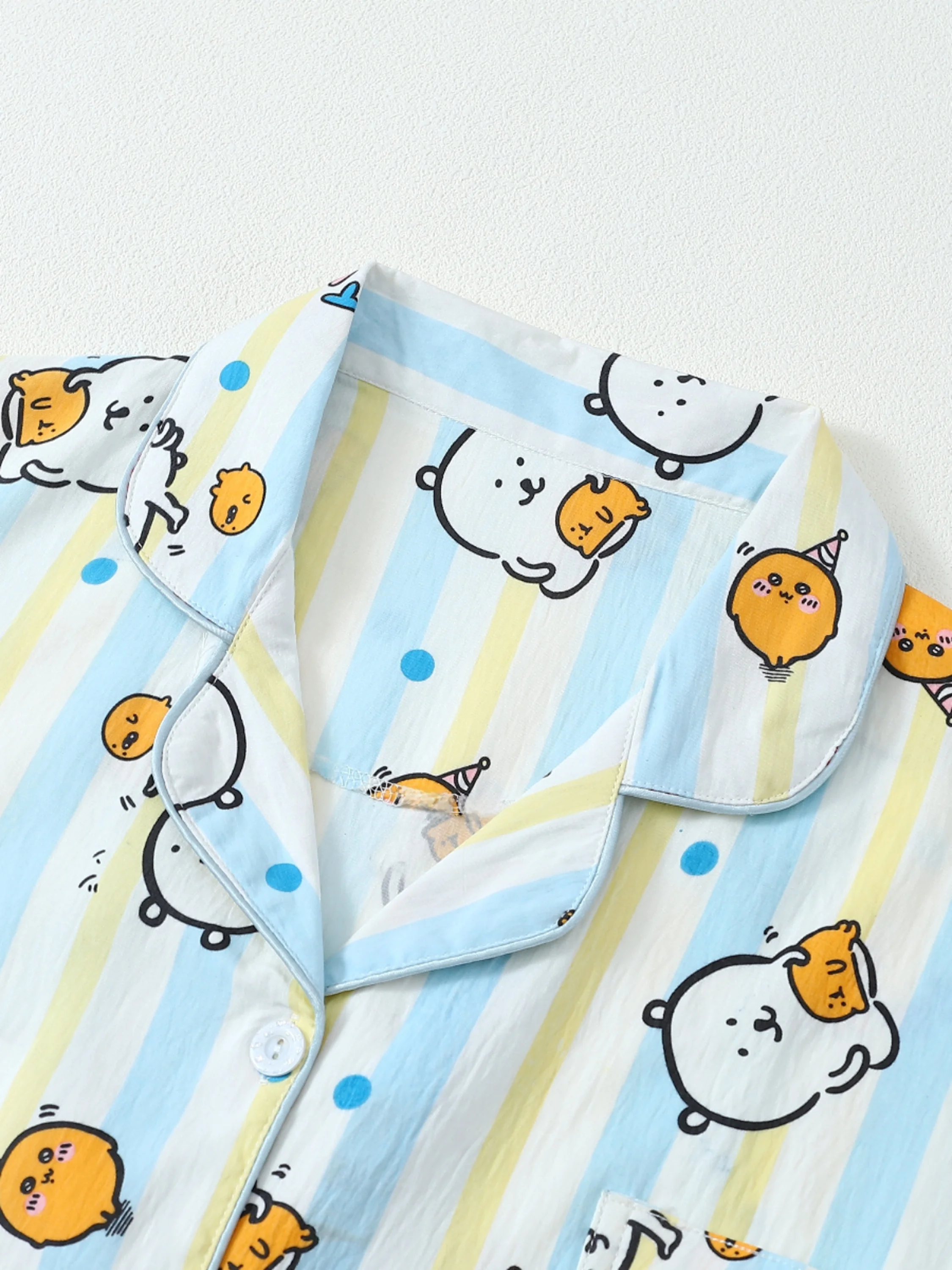 Nagano Self-depreing Bear Cloud Cotton Women's Spwear Set Summer Cartoon Cute Home Clothes Long Sve Long Pants
Nagano Self-depreing Bear Cloud Cotton Women's Spwear Set Summer Cartoon Cute Home Clothes Long Sve Long Pants