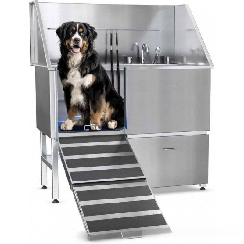Pet bath 304 stainless steel universal thickened with drawers for cats and dogs
Pet bath 304 stainless steel universal thickened with drawers for cats and dogs