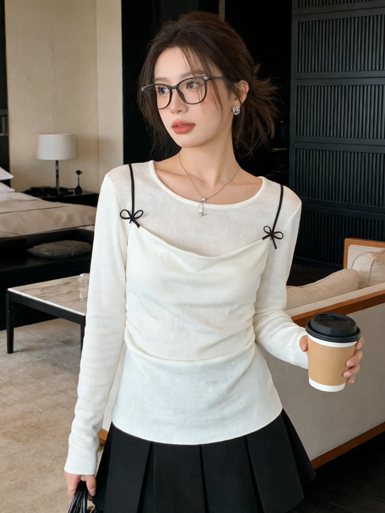 Faionable Youthful White Enhancing Long Sve T-irt Spring New Sle Versatile Base irt Super Beautiful Splice Design ...
Faionable Youthful White Enhancing Long Sve T-irt Spring New Sle Versatile Base irt Super Beautiful Splice Design ...