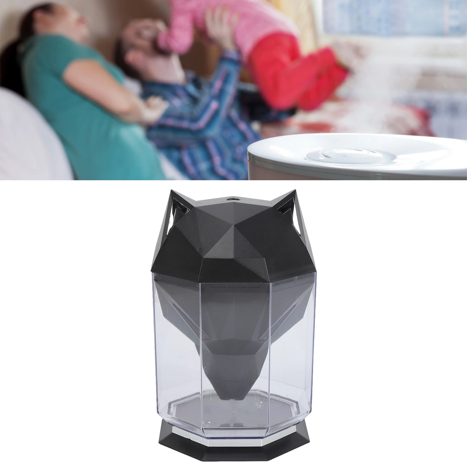 Увлажнитель воздуха большой емкости, настольный отдельный электрический диффузор воды для домашнего офиса, черный
Увлажнитель воздуха большой емкости, настольный отдельный электрический диффузор воды для домашнего офиса, черный