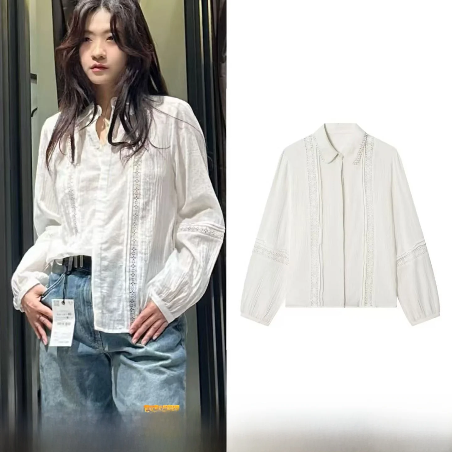 Spring New Arrival Casual Cotton irt Simple Decorative Pleated Straight Hem Pure Cotton Women's Faion French Sle Long S...
Spring New Arrival Casual Cotton irt Simple Decorative Pleated Straight Hem Pure Cotton Women's Faion French Sle Long S...