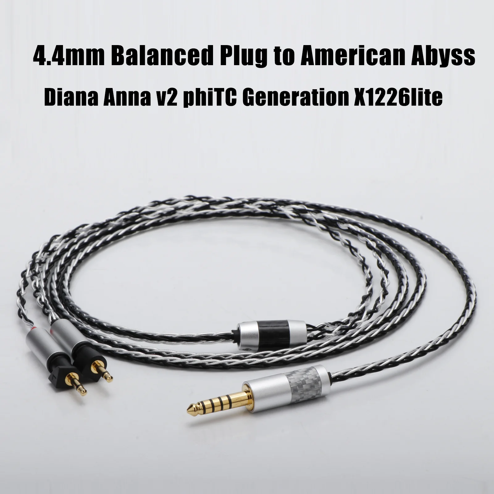 Hifi Pure Copper Silver 4.4 Balanced Plug to American Abyss Diana Anna v2 phiTC Generation X1226lite Earphone Upgrade Cable
Hifi Pure Copper Silver 4.4 Balanced Plug to American Abyss Diana Anna v2 phiTC Generation X1226lite Earphone Upgrade Cable