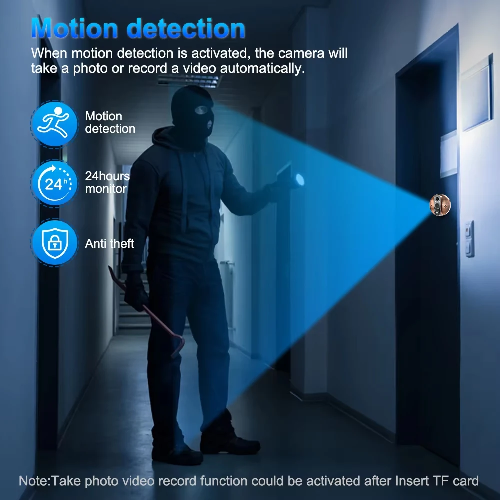 WiFi Door Bell Eye Peephole Tuya Smart 5MP 4.3 Inch Screen Battery PIR Motion Detect Night Vision Digital Viewer Doorbell Camera
WiFi Door Bell Eye Peephole Tuya Smart 5MP 4.3 Inch Screen Battery PIR Motion Detect Night Vision Digital Viewer Doorbell Camera