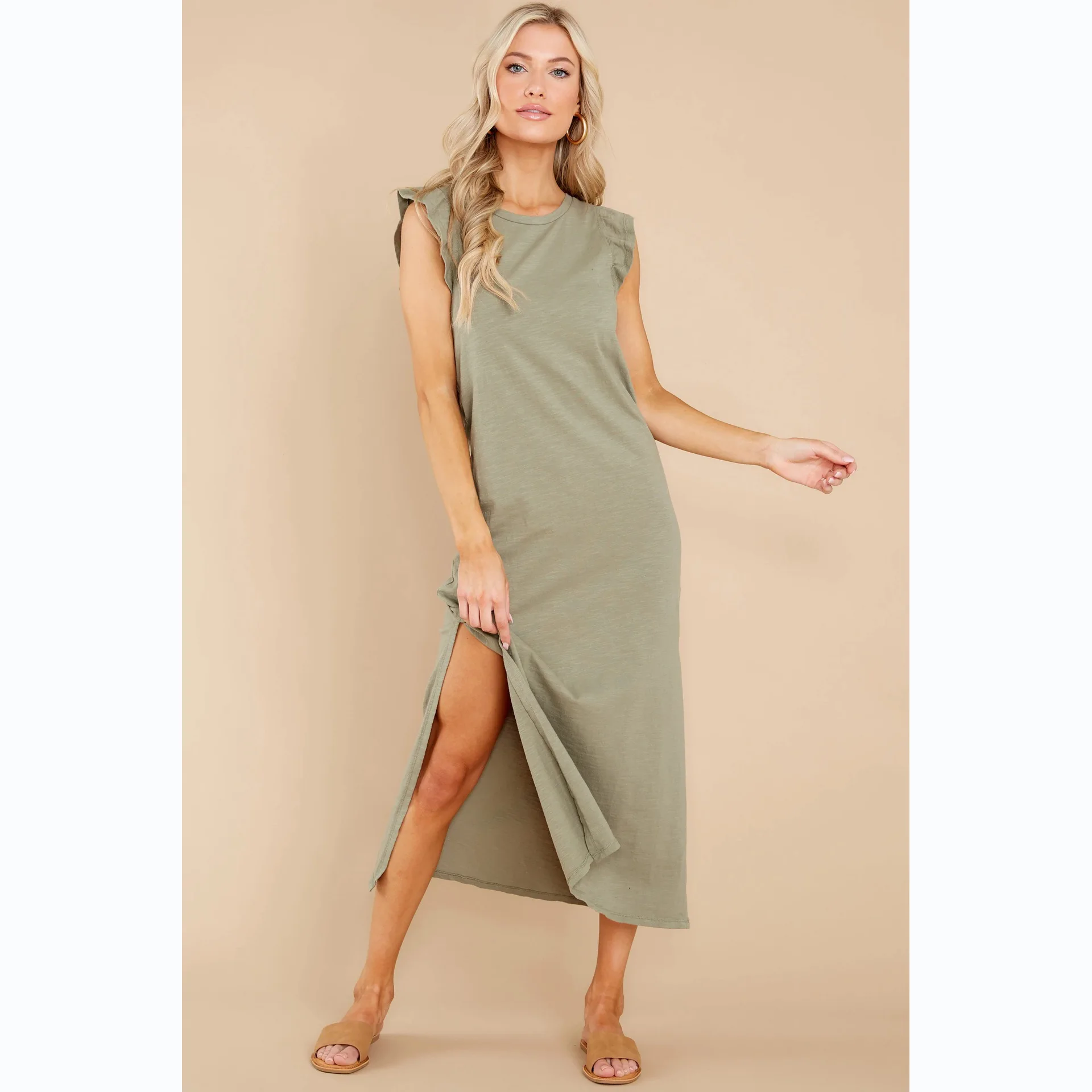 25 Year Summer Casual Fashion Style With Mushroom Edge A-Line Long Pants Knitted Dress 8222
25 Year Summer Casual Fashion Style With Mushroom Edge A-Line Long Pants Knitted Dress 8222