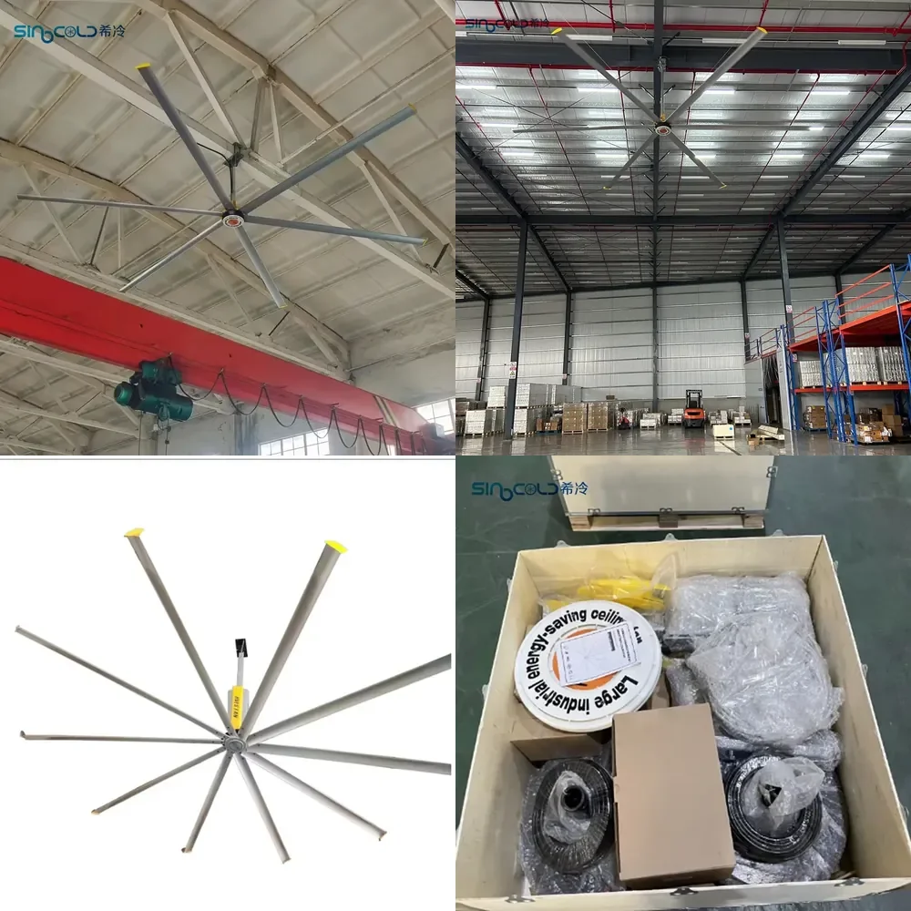 HVLS Large Industrial Ceiling Fan 1.5KW 6 Blades Pmsm Motor Low Noise High Efficiency for Warehouse Use
HVLS Large Industrial Ceiling Fan 1.5KW 6 Blades Pmsm Motor Low Noise High Efficiency for Warehouse Use