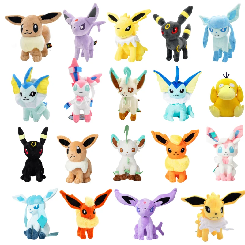 15-30 см Eevee Семья плюшевая кукла стоячая сидя положение йольтеон сильвеон эмон Flareon Vaporeon Psyduck детская милая игрушка
15-30 см Eevee Семья плюшевая кукла стоячая сидя положение йольтеон сильвеон эмон Flareon Vaporeon Psyduck детская милая игрушка