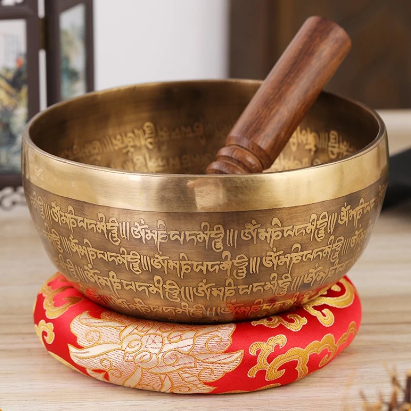 Tibetan Singing Bowl Meditation Sound Healing Sound Bowl Nepal Copper Handmade Singing Bowls Buddhist Ornament Decoration Bowls
Tibetan Singing Bowl Meditation Sound Healing Sound Bowl Nepal Copper Handmade Singing Bowls Buddhist Ornament Decoration Bowls