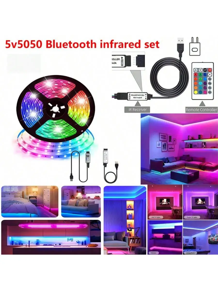 Extra Long 200FT Smart Led Strip Lights For Bedroom, RGB LED Lights With App And Remote Control, Home Decor Music Sync Color Cha
Extra Long 200FT Smart Led Strip Lights For Bedroom, RGB LED Lights With App And Remote Control, Home Decor Music Sync Color Cha