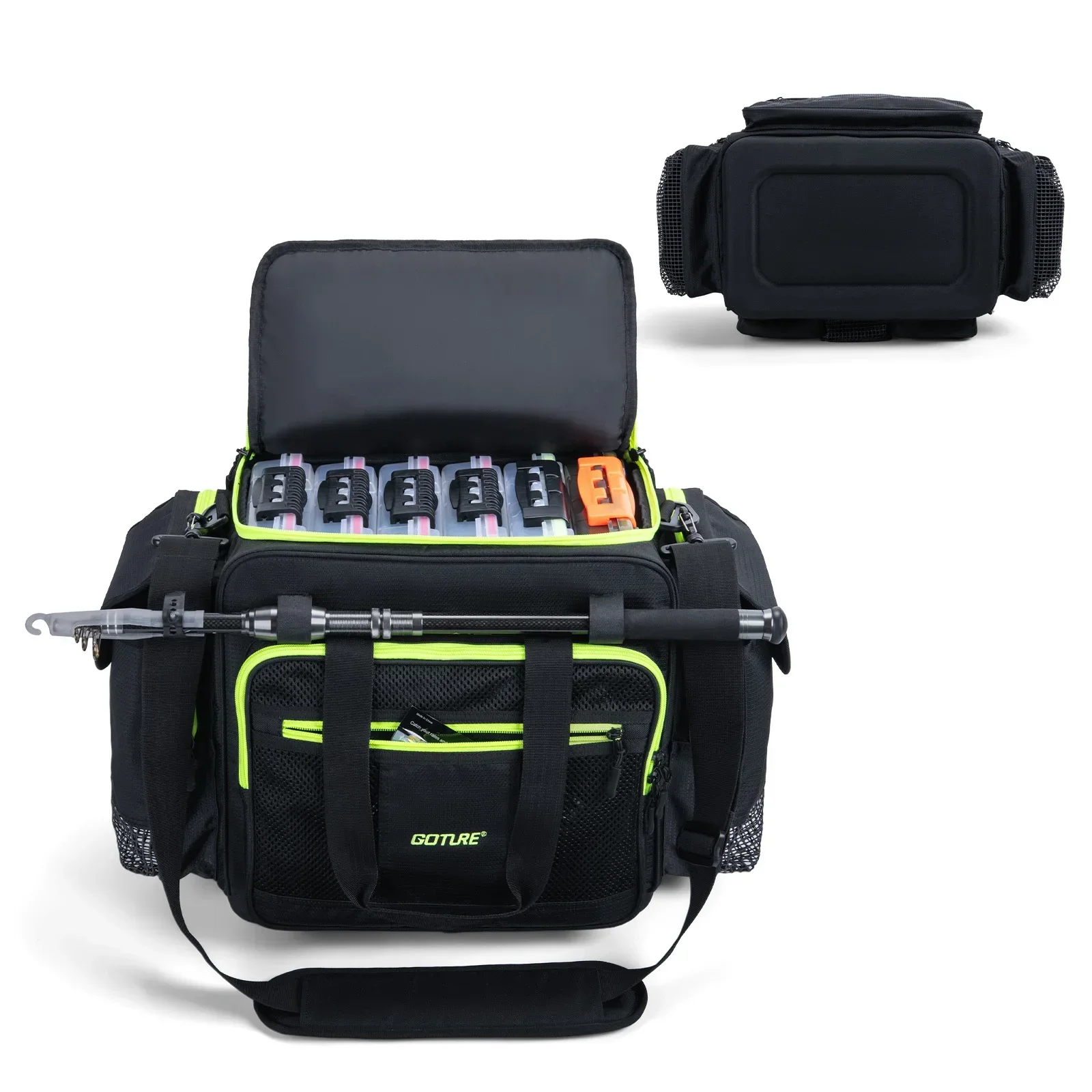 48*31*35cm Fishing Tackle Bag 52L 600D Oxford Fabric Waterproof Large Capacity Multifunctional Pack Outdoor Storage Bag
48*31*35cm Fishing Tackle Bag 52L 600D Oxford Fabric Waterproof Large Capacity Multifunctional Pack Outdoor Storage Bag
