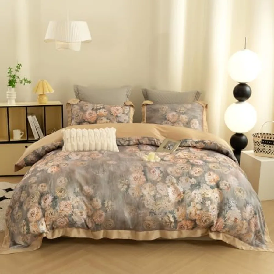 Bedding 3-Piece Duvet Cover Size Silky Soft 100% Lyocell Cooling and Breathable for Hot Sleepers Ultra-Smooth with Pattern Mois
Bedding 3-Piece Duvet Cover Size Silky Soft 100% Lyocell Cooling and Breathable for Hot Sleepers Ultra-Smooth with Pattern Mois