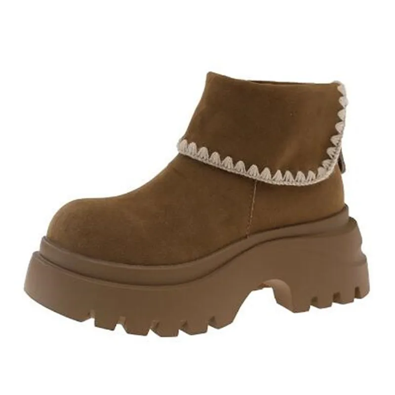 Autumn Winter Platform Thick Sole Women Ankle Boots Street Style Back Zippers Shoes Height Increase Mordern Short Botas Mujer
Autumn Winter Platform Thick Sole Women Ankle Boots Street Style Back Zippers Shoes Height Increase Mordern Short Botas Mujer