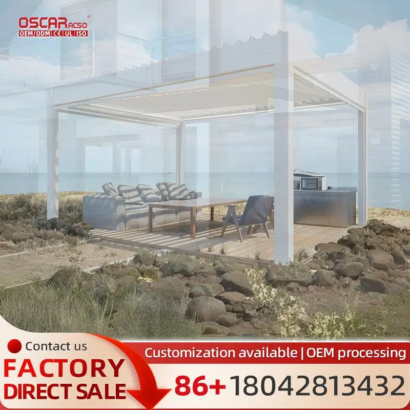 Outdoor Bioclimatic Louvered Gazebo 3x3m Aluminium Pergola Sunshade Alloy Arch for Garden Patio Backyard pergola
Outdoor Bioclimatic Louvered Gazebo 3x3m Aluminium Pergola Sunshade Alloy Arch for Garden Patio Backyard pergola