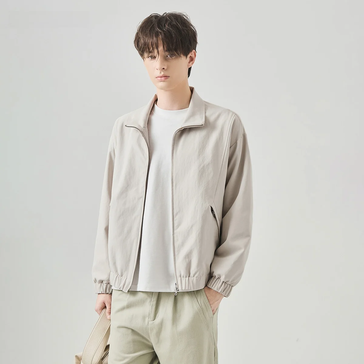 Men's Casual Loose Fit Flight Jaet Autumn Faionable Stand Collar Polyester Blend Long Sve Mid-Length Coat for All
Men's Casual Loose Fit Flight Jaet Autumn Faionable Stand Collar Polyester Blend Long Sve Mid-Length Coat for All