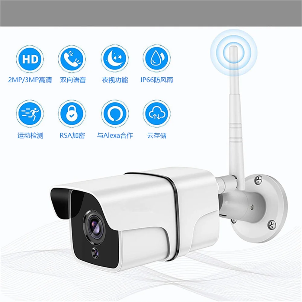 2MP 1080P Tuya APP Wireless WIFI IP Bullet Camera Intercom Outdoor Water-proof Home Security CCTV Baby Monitor
2MP 1080P Tuya APP Wireless WIFI IP Bullet Camera Intercom Outdoor Water-proof Home Security CCTV Baby Monitor