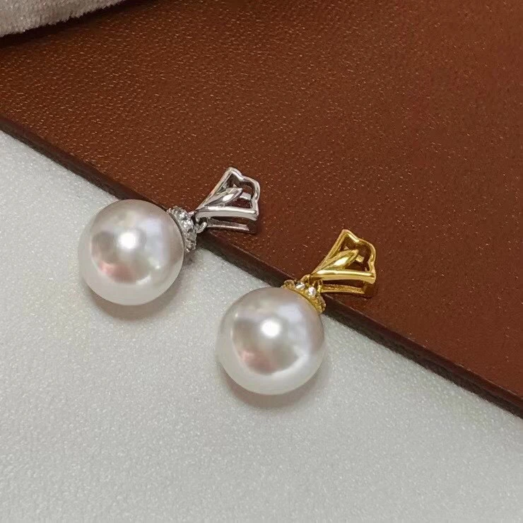925 Sterling Silver Pendant Mounts Base Findings Settings Mountings Jewelry Fittings for 9-10mm Pearls
925 Sterling Silver Pendant Mounts Base Findings Settings Mountings Jewelry Fittings for 9-10mm Pearls