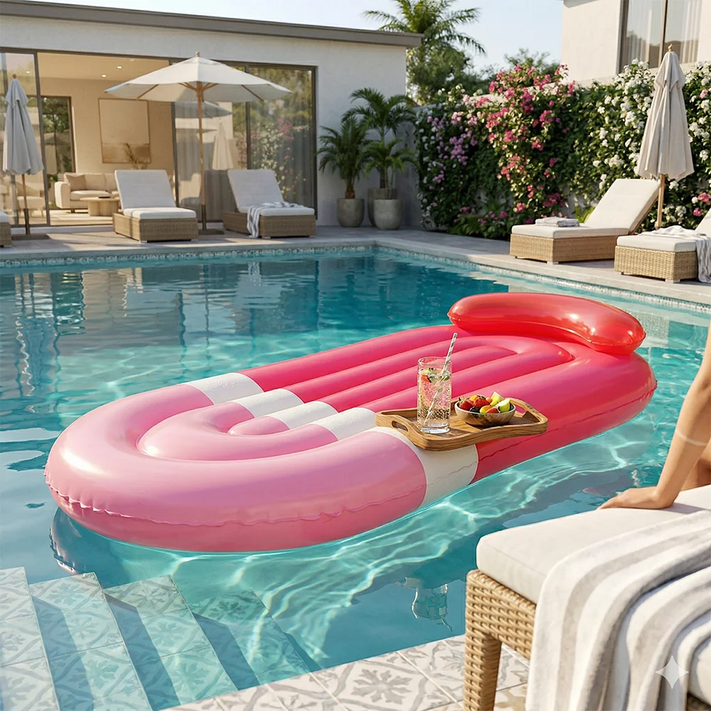 Pink Inflatable Pool Float Air Mattress Swimming Floating Bed for Adults
Pink Inflatable Pool Float Air Mattress Swimming Floating Bed for Adults