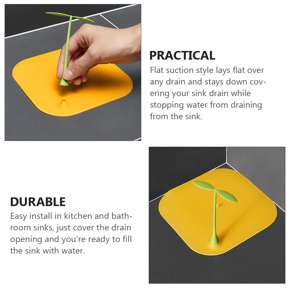 2Pcs Silicone Seal Drain Stopper Sprouts Shape Easy Install Sink Sealing Cover for Bathroom Kitchen Use
2Pcs Silicone Seal Drain Stopper Sprouts Shape Easy Install Sink Sealing Cover for Bathroom Kitchen Use