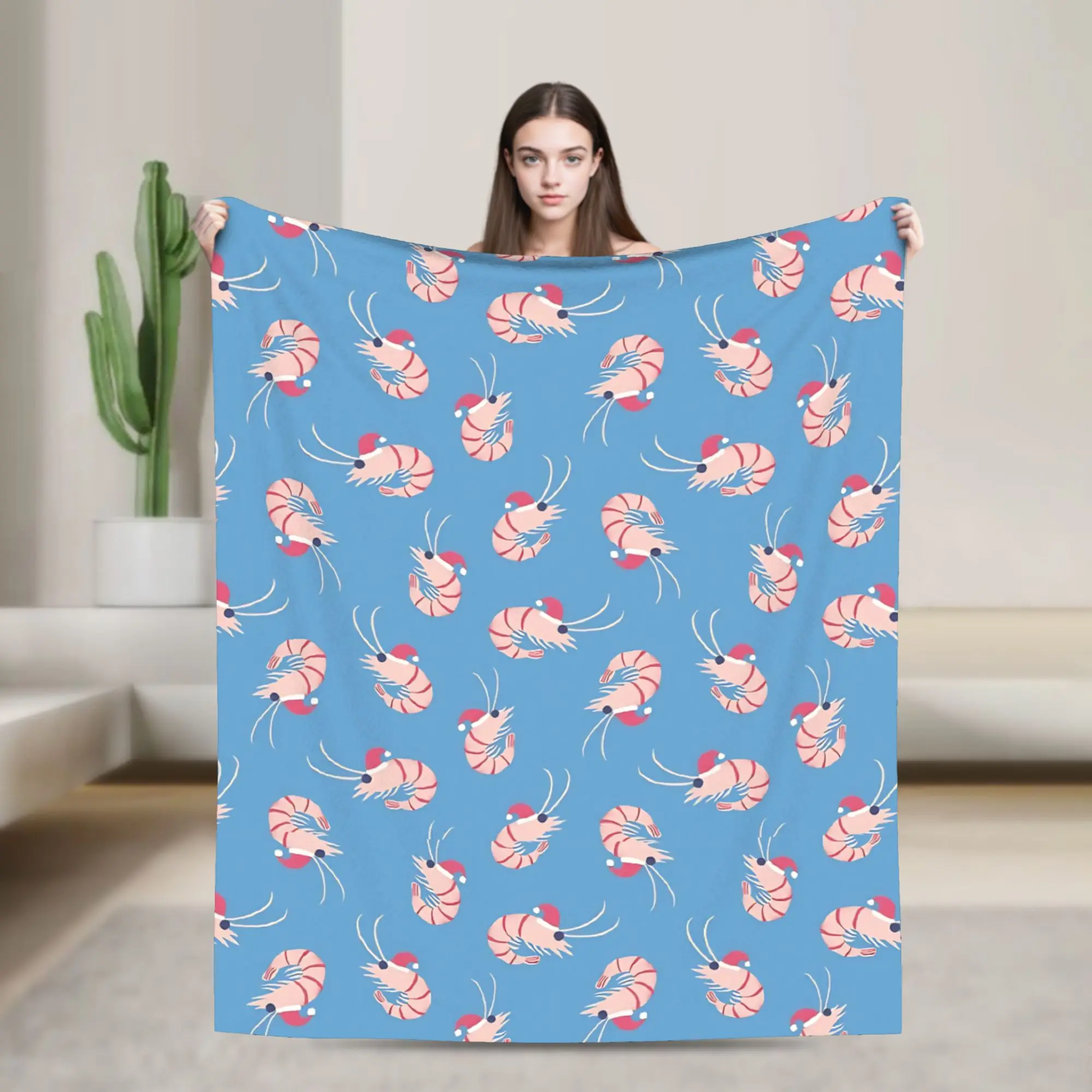 Prawns in Christmas Shrimp Partten Fleece Throw Blanket Blankets for Bed Couch Lightweight Thin Bed Rug,
Prawns in Christmas Shrimp Partten Fleece Throw Blanket Blankets for Bed Couch Lightweight Thin Bed Rug,